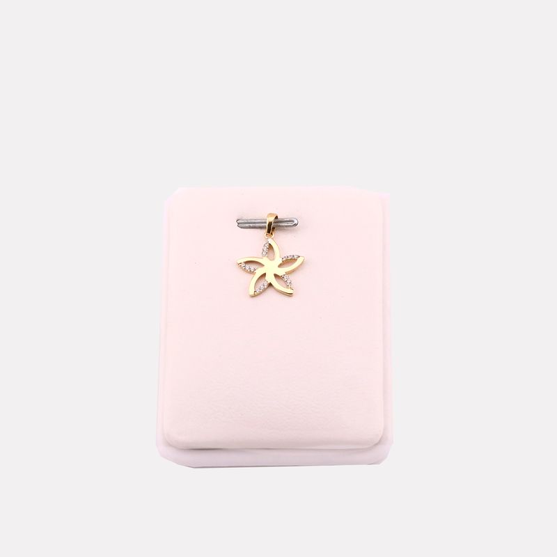 Dije Flor C/p Bcas 14k 0.7g