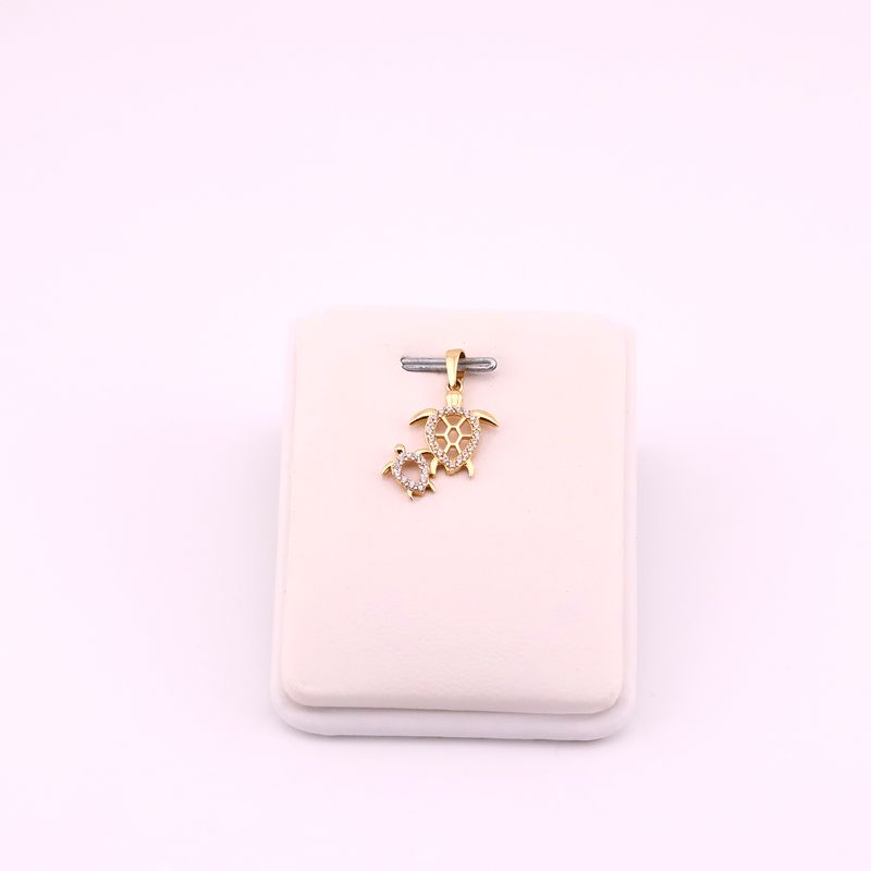 Dije Tortuga Doble C/p  14k 1.1g