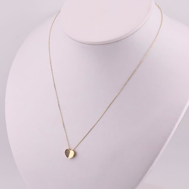 Gargantilla Corazon C/p 14k 1.7g