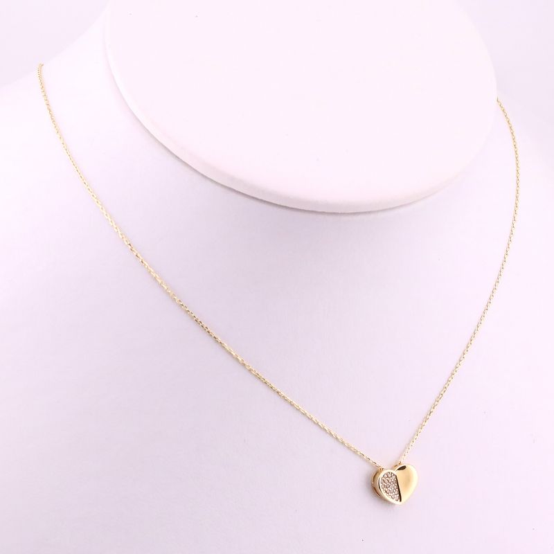 Gargantilla Corazon C/p 14k 1.7g