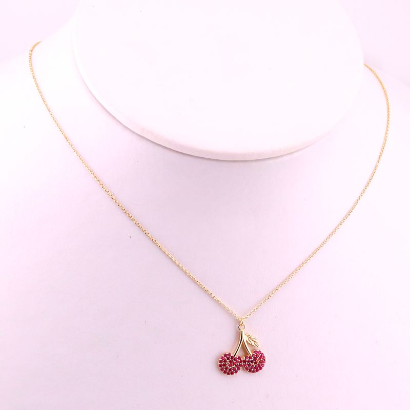 Gargantilla Cherry Corazon  14k 2.2g