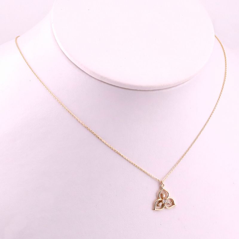 Gargantilla Media Flor C/p 14k 2g