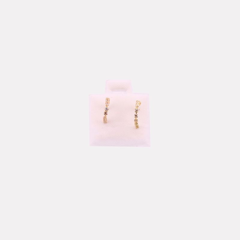 Broqueles Med Arracada Esp 10k 0.4g