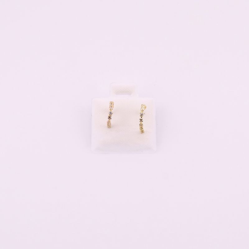 Broqueles Med Arracada Esp 10k 0.4g