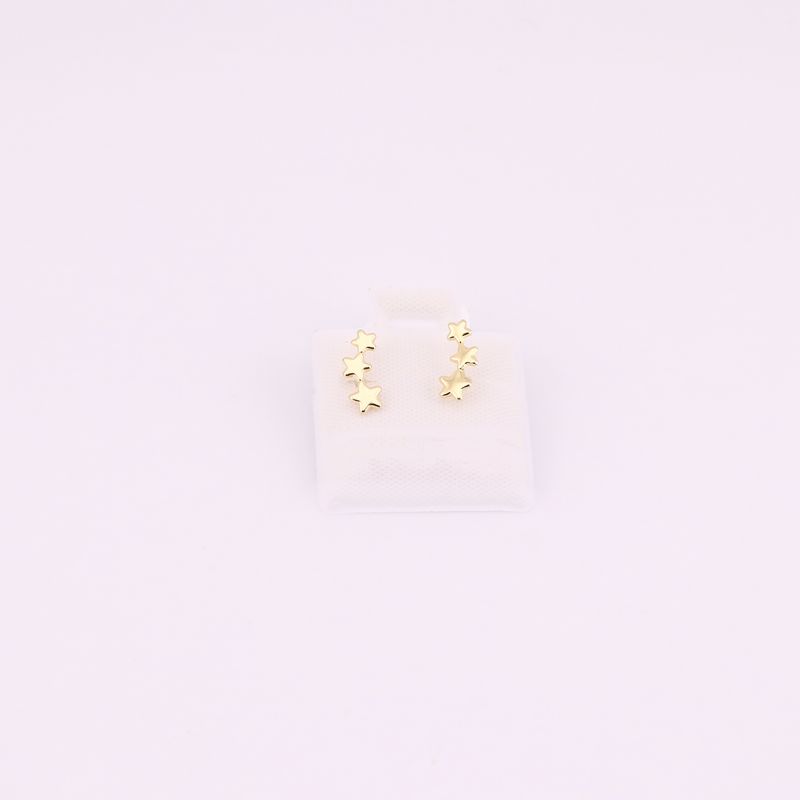 Broqueles Estrellas Cnstela 10k 0.2g