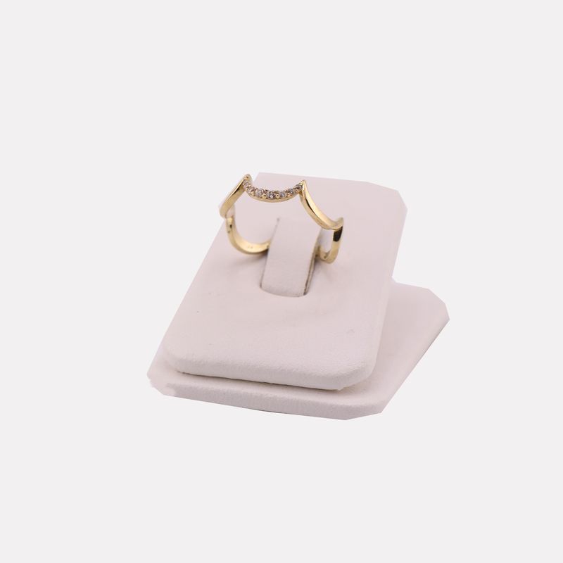 Anillo Ondas C/ P 10k 1.6g #8