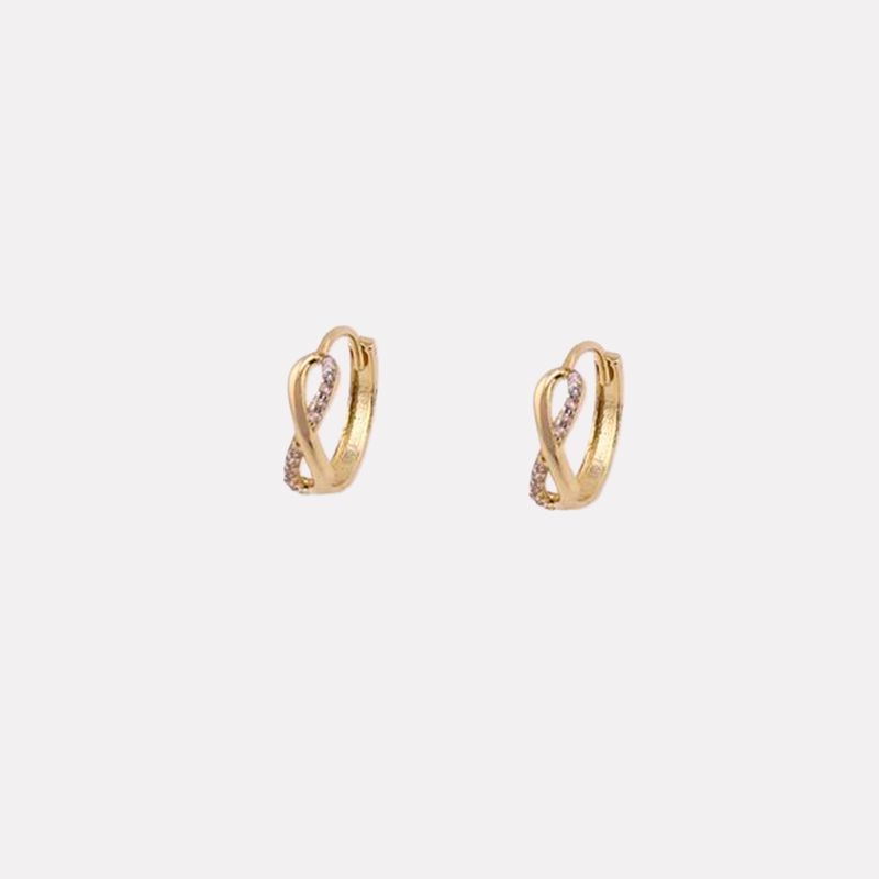 Aretes Huggies Infinito C/p 10k 1.9g