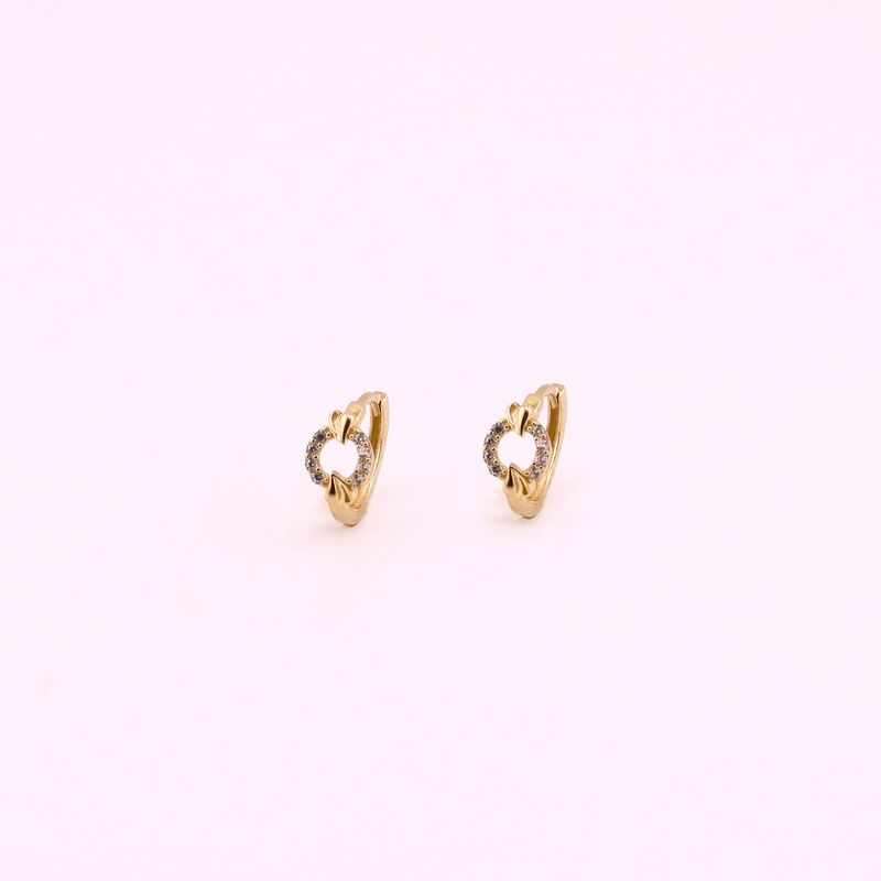 Aretes Huggies Circ. C/p 10k 1.6