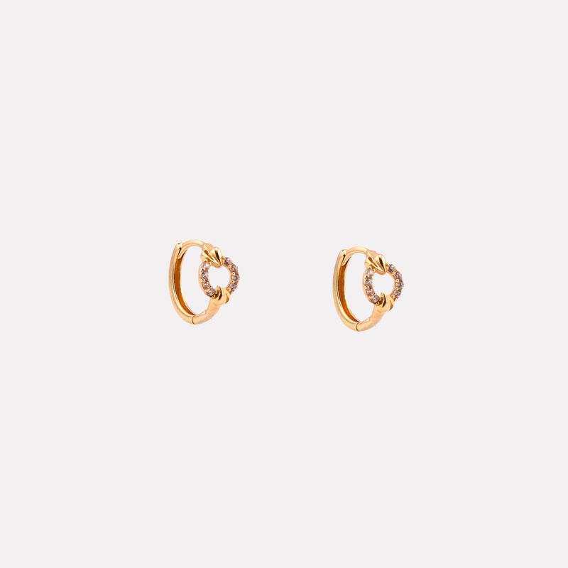 Aretes Huggies Circ. C/p 10k 1.6