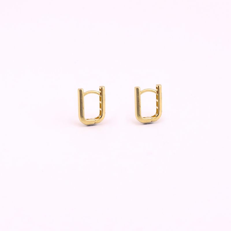 Aretes Huggies Rect. 10k 1.1g