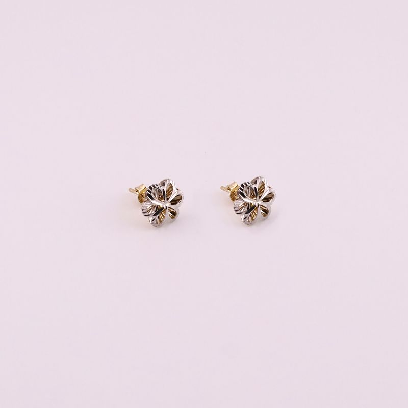 Aretes Flor 2 Tns 10k 1g