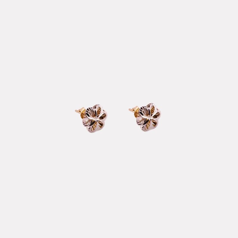 Aretes Flor 2 Tns 10k 1g