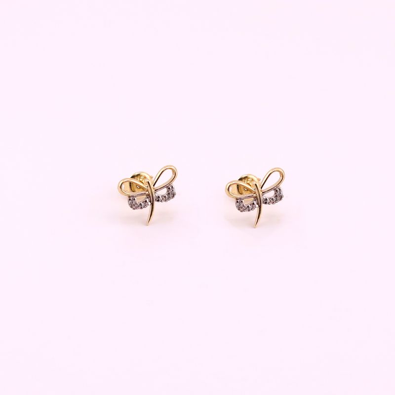 Aretes Libelula C/p 10k 1.2g