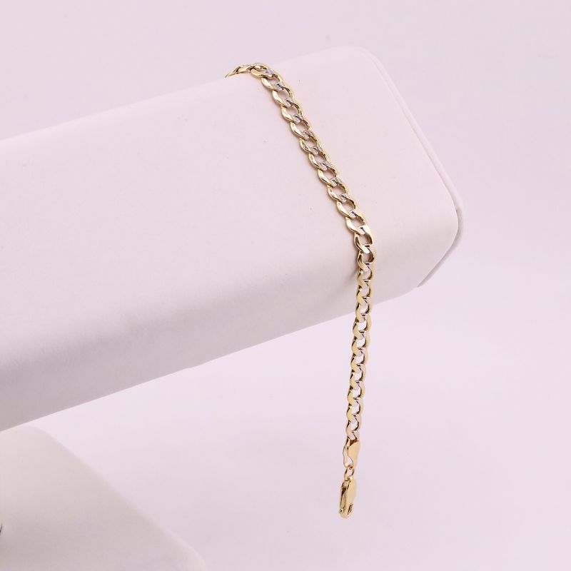 Pulso Eslabon Diamant. 10k 4g 20cm