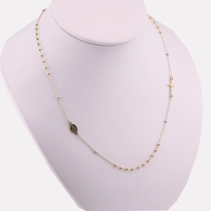 Gargantilla Tipo Rosario 14k 4.1g