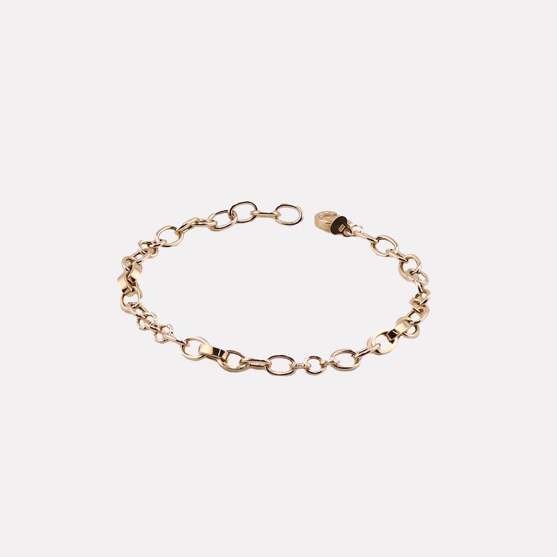 Pulsera Eslabón 14k 3.5g 18.5cm