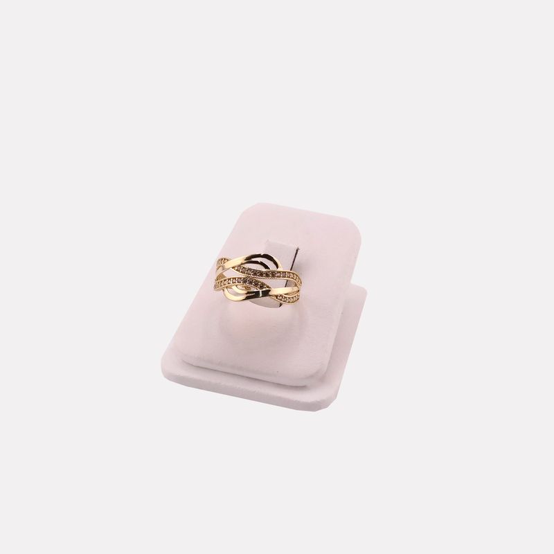 Anillo Ondas Liso C/p Liso 14k 2.2g #7