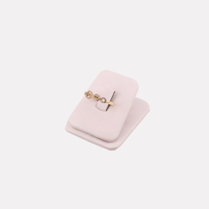 Anillo 3 Circulos C/p 14k 1.5g#7