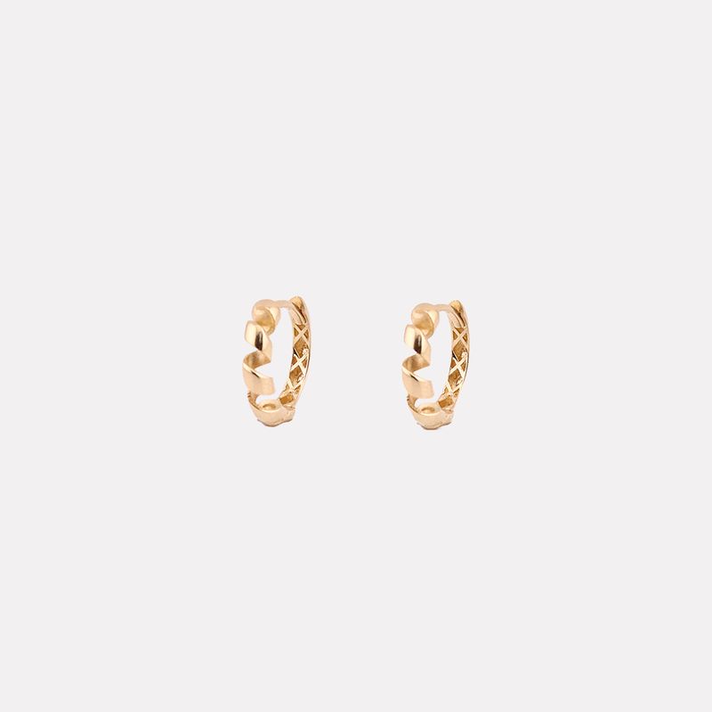 Aretes Huguie Torcido 14k 2g