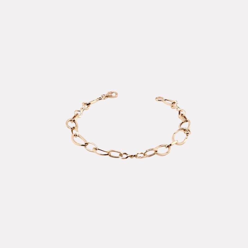 Pulso Ovalos Infin 14k 2.9g 18cm