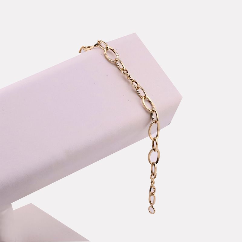 Pulso Ovalos Infin 14k 2.9g 18cm