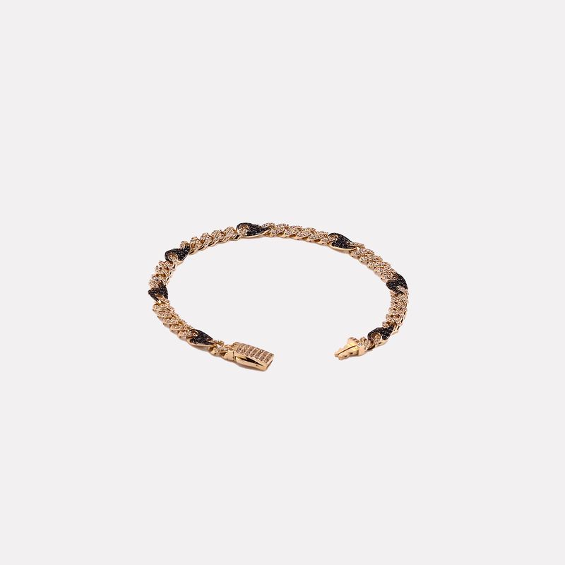 Pulso Gucci C/p B/n C/p 14k 8.2g 18cm