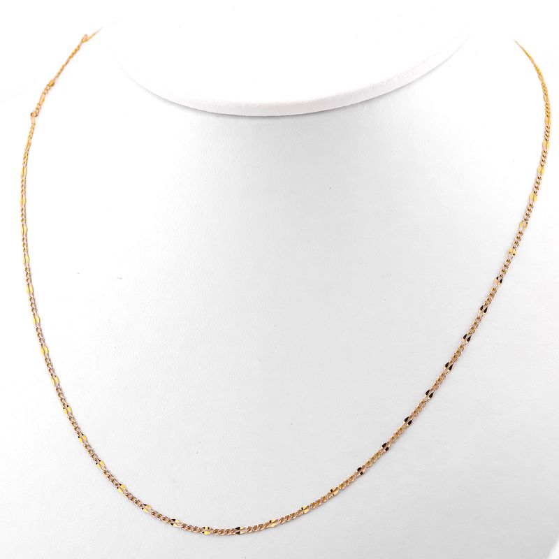 Cadena Mixta Dimant. 14k 1.8g 45cm