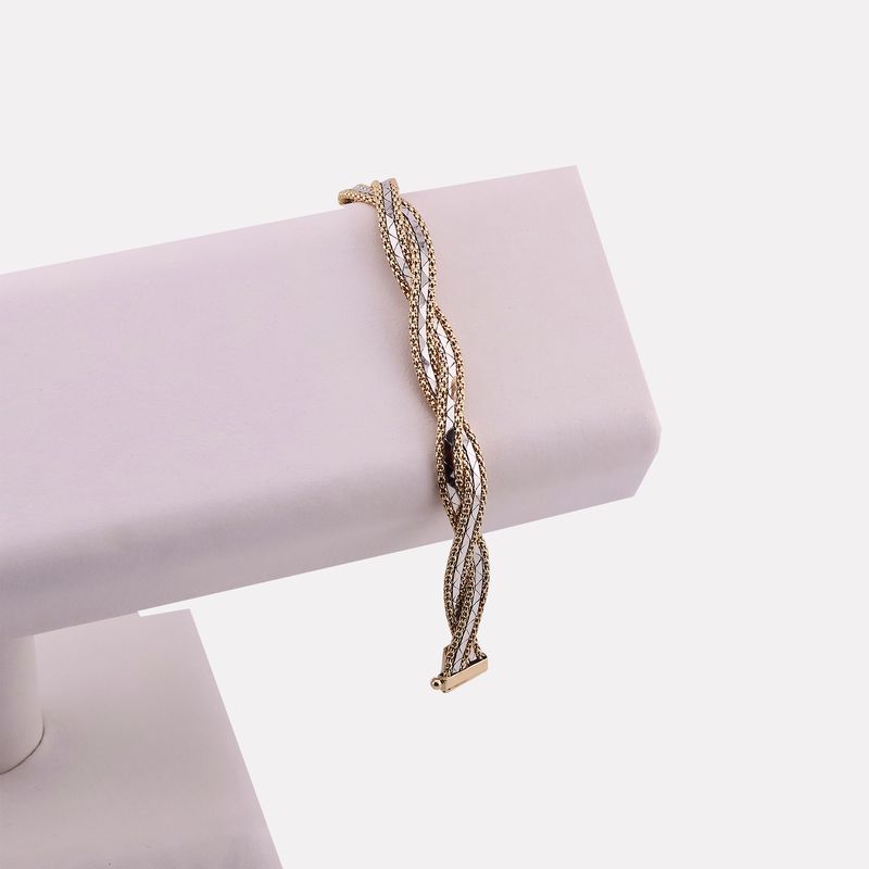Pulsera Trenzada 14k 11.9g 18cm