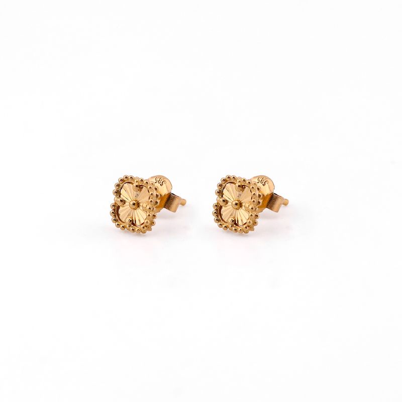 Aretes Trebol 14k 1.3g