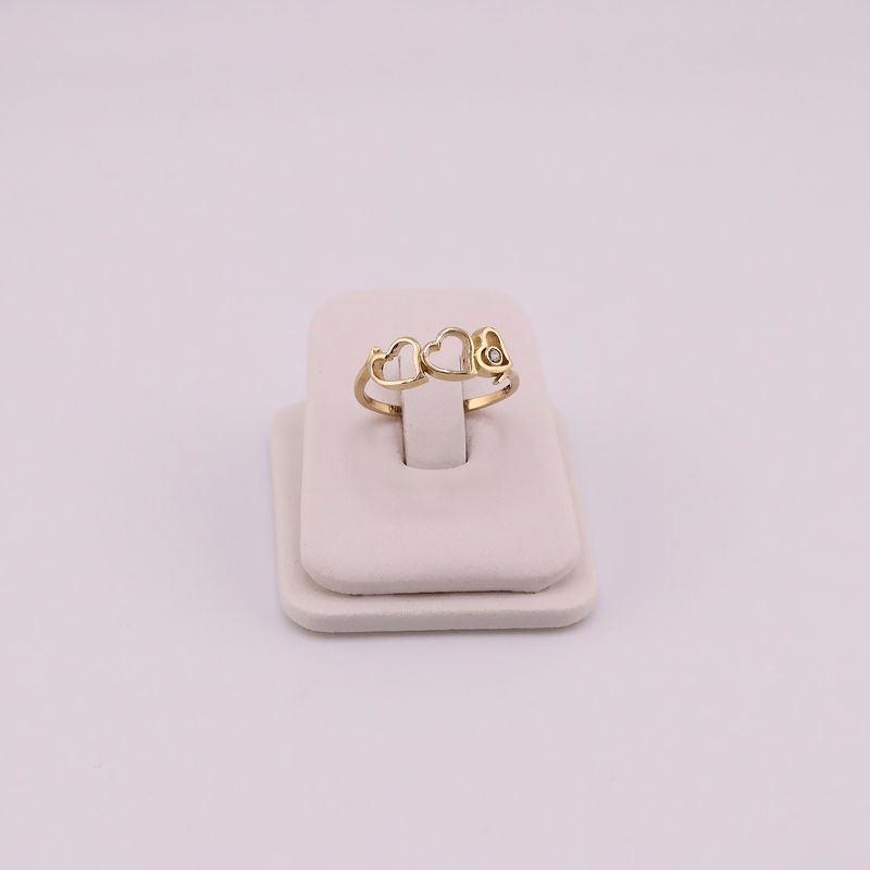 Anillo Corazones C/p  14k 2.2g #90