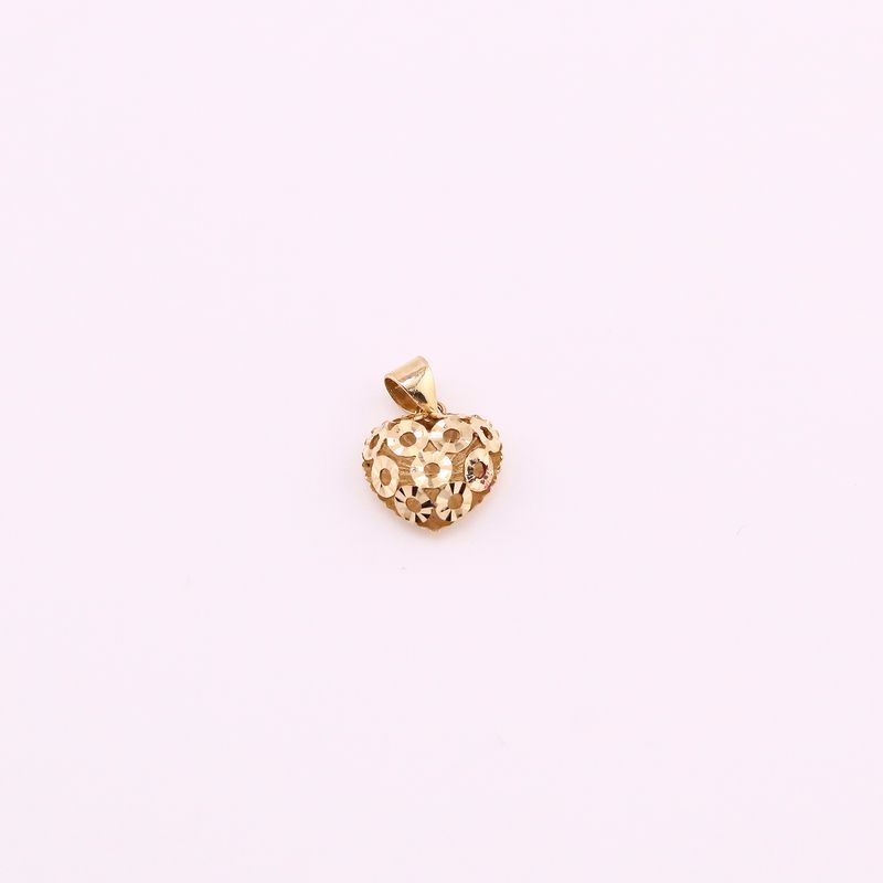 Dije Corazon Inflado Relim 14k 0.8g