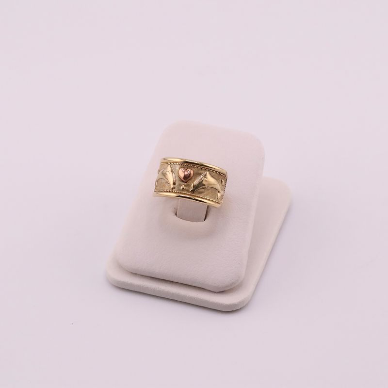 Anillo Delfines 14k 3g #6.5