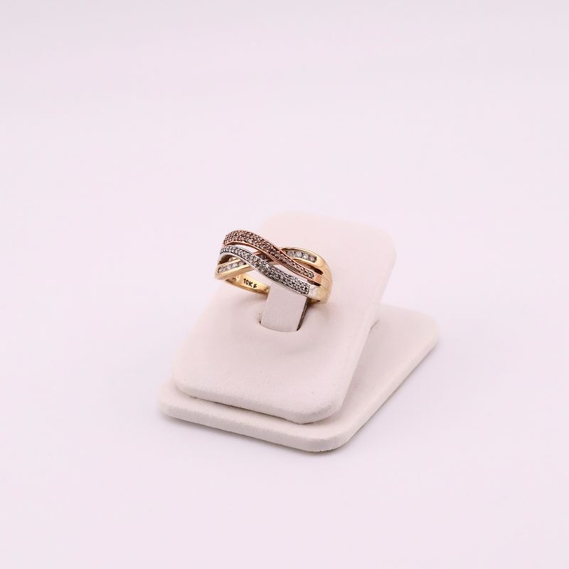 Anillo Cruzado C/p Bcas 10k 5.3g #8