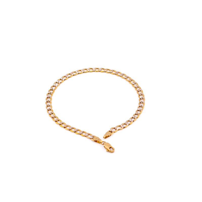 Pulso Eslabon Dimant. 14k 3.4g 20cm