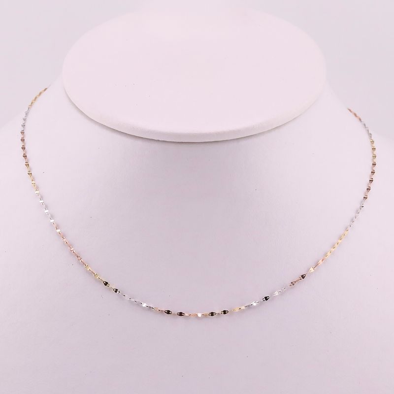 Cadena Granito De Café Tns 14k 1g 45cm