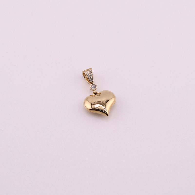 Dije Corazon Inflado 14k 2g