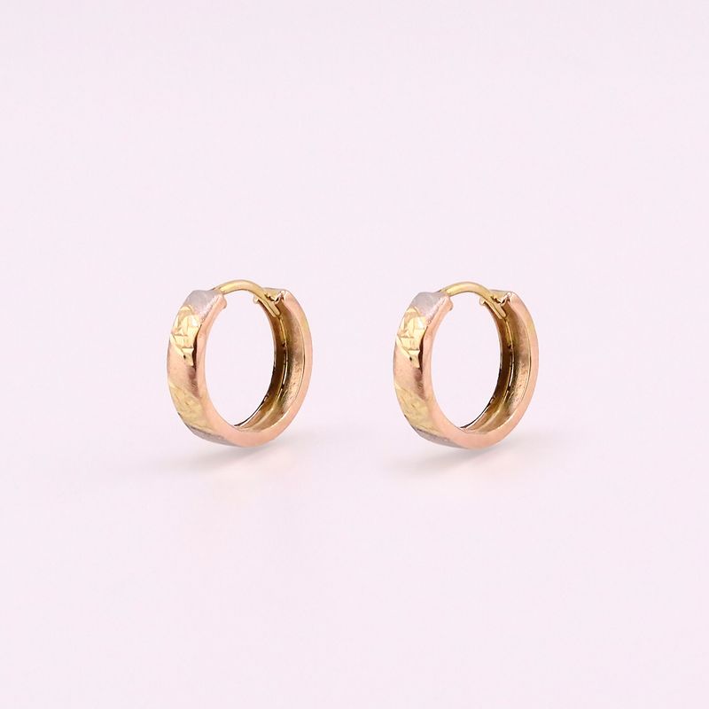 Aretes Huggies Relim. Tnos 14k 1.1g