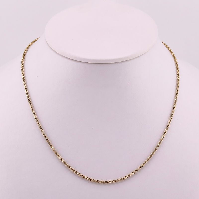 Cadena Torzal  14k 3.5g 65cm