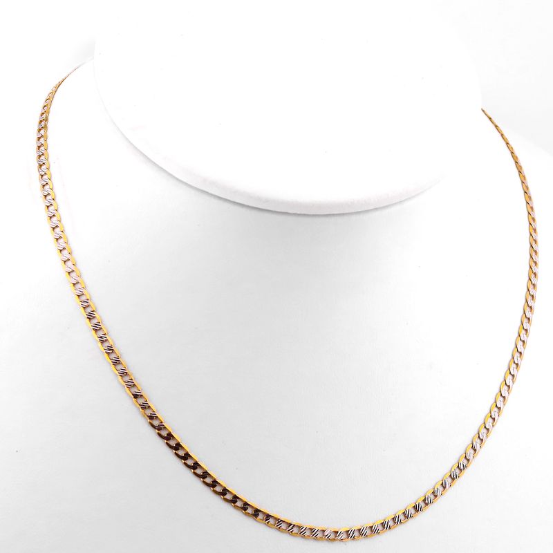 Cadena Eslabon Diman. 14k 7g 55cm