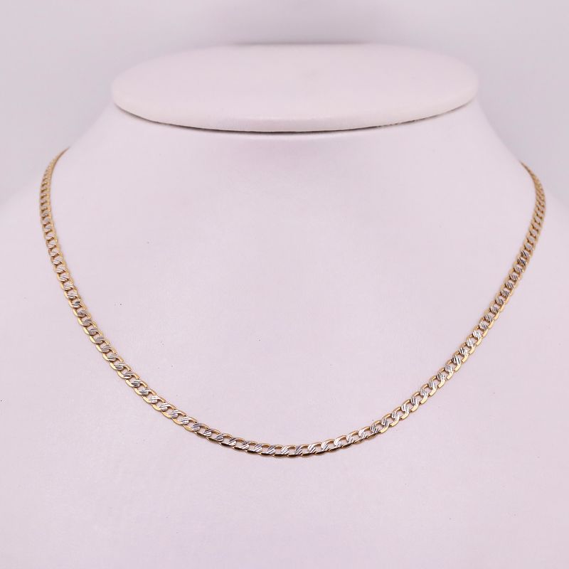 Cadena Eslabon Diman. 14k 7g 55cm