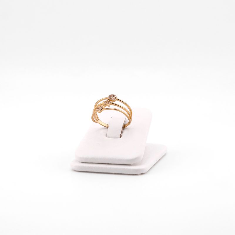 Anillo Triple 14k 1.9g#8