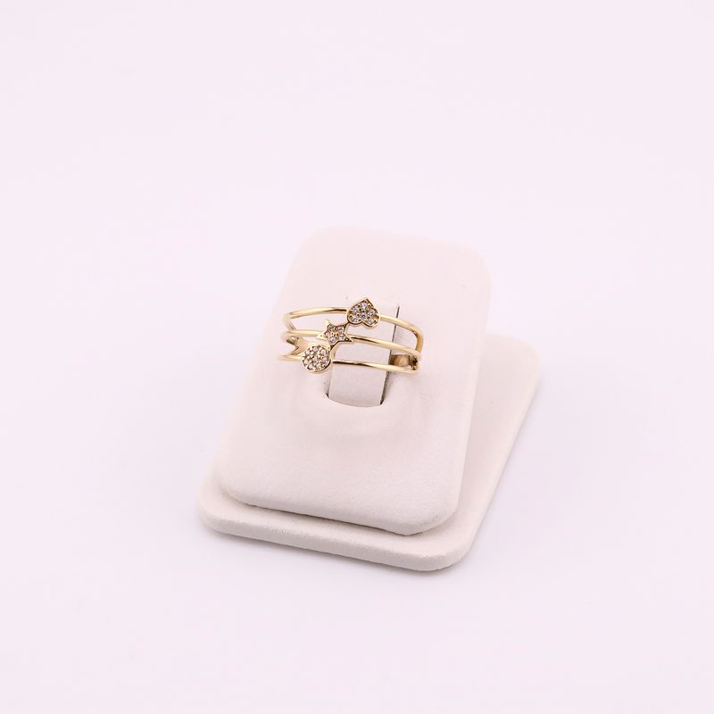 Anillo Triple 14k 1.9g#8