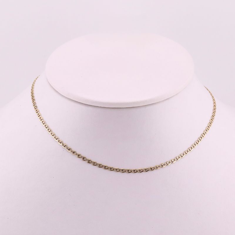 Cadena Escalera 14k 3g 45cm