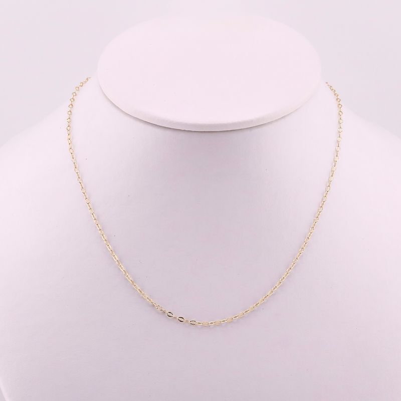 Cadena Eslabon Inv. Relim. 14k 1.4g 55cm