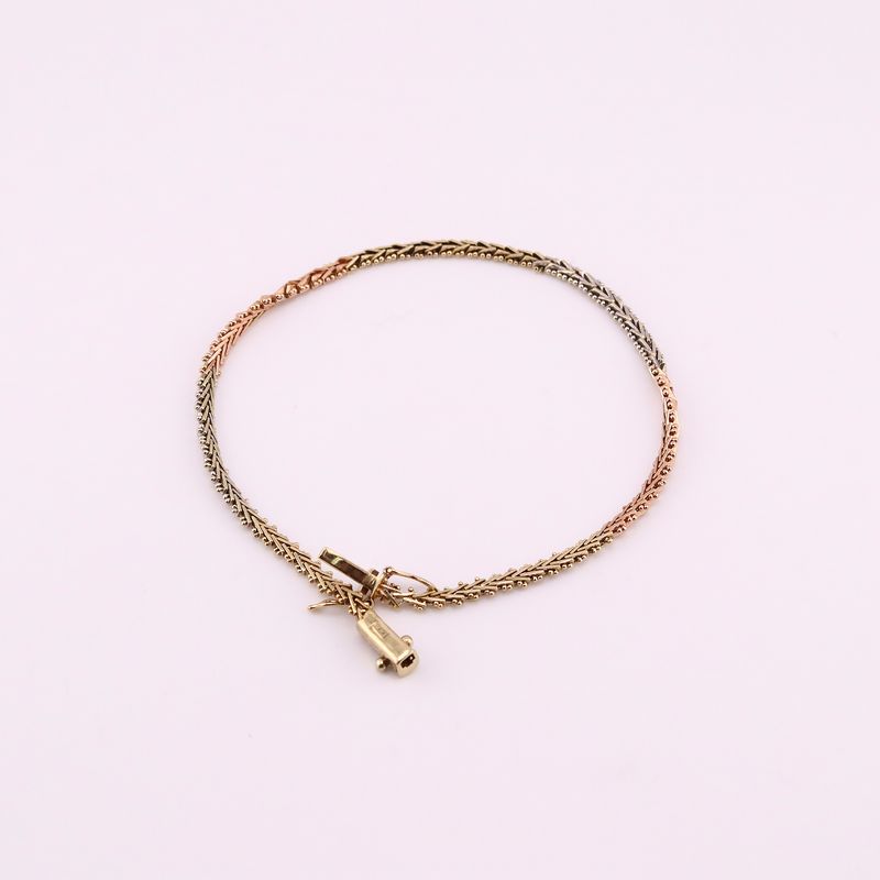Pulso Petatillo  14k 6.4g 20cm