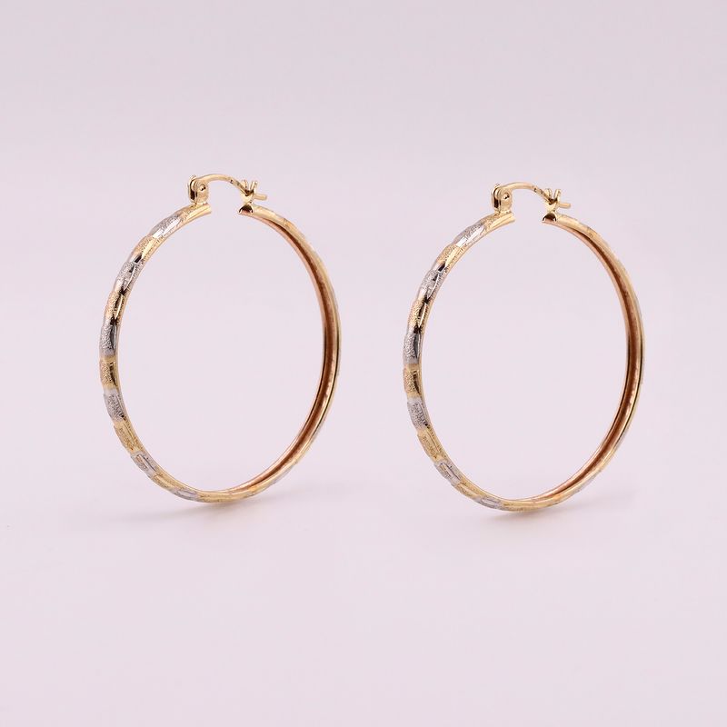 Arracadas Satinadas 14k 3.8g