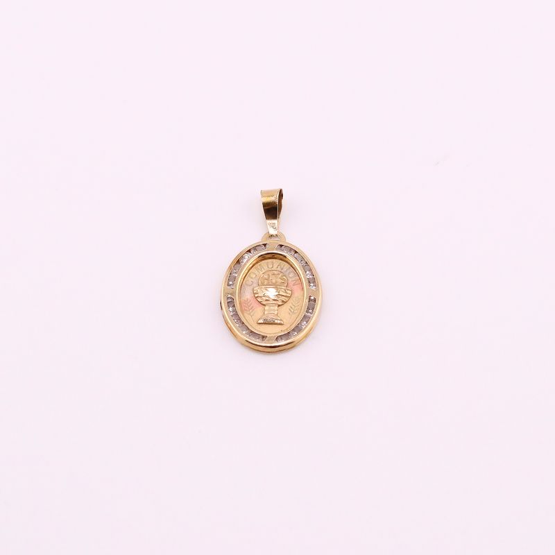 Dije Comunion C/p Cas Ovalo 14k 0.9g