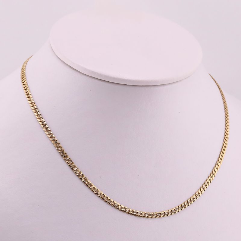Cadena Eslabones Dimant. 14k 7.9g 50cm