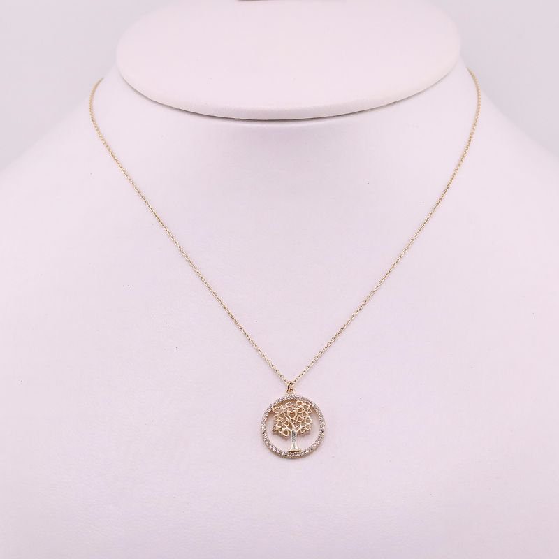 Gargantilla Arbol De La Vida 14k 2.3g