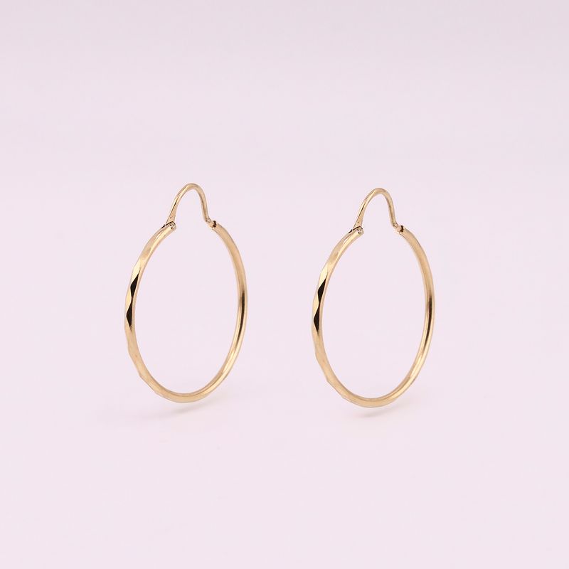 Arracadas Facetadas 14k 1.2g